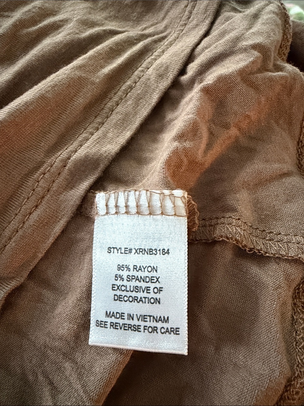 Light Brown Crochet-Back Open Cardigan - Picture 5 of 6
